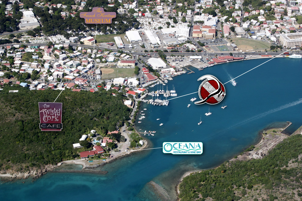 Frenchtown, St. Thomas, USVI Aerial View